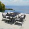 Armen Living Koala and Calica 5 Piece Dining Set in Dark Eucalyptus and Metal with Gray Rope 840254332355 - alternate 10